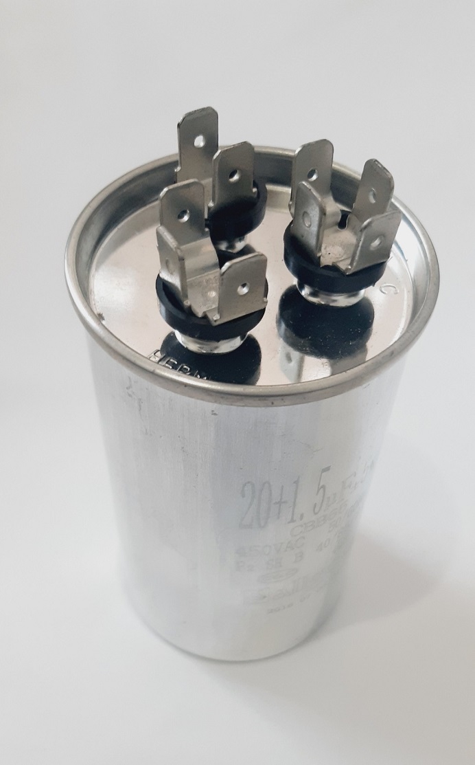 KLİMA KONDANSATÖR 20+1,5uF , 370 - 400 V AC , 20+1,5 uF , MF