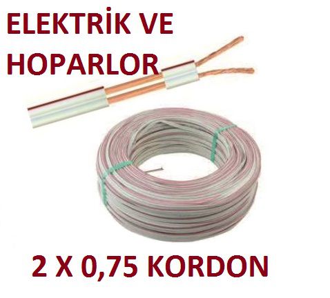 ELEKTRİK KABLOSU 2X0,75 KABLO CCA 100 METRE ELEKTRİK VE HOPARLÖR
