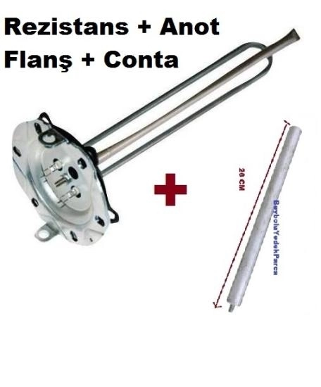 Arçelik T 7365 SL Titanyum Rezistansı ve Anot Çubuk 2000 Watt Rezistans Titanium