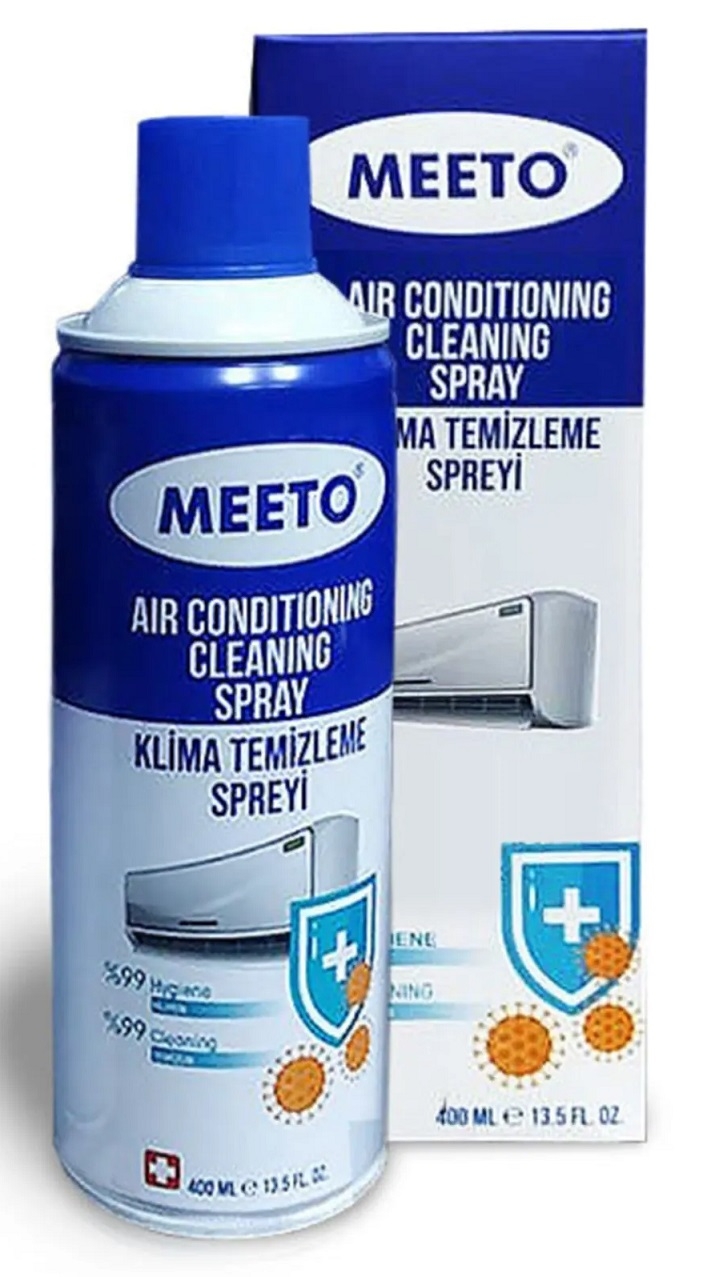 Klima Temizleyici Köpük Sprey 400 ml , Meeto Klima Bakım Temizleme Spreyi