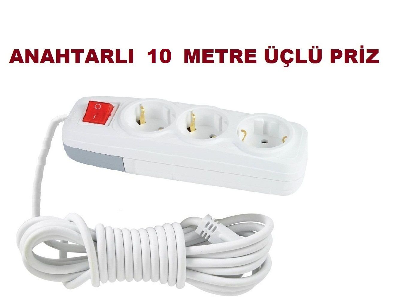 SEYYAR PRİZ 10 METRE , TOPRAKLI 10 METRE , GRUP PRİZ 3 LÜ