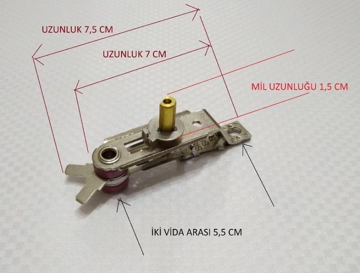 Ütü Termostat , Mil Uzunluğu 1,5 cm , 220 VOLT - 10 Amper Ayar Otomatiği , Ütü Otomatik