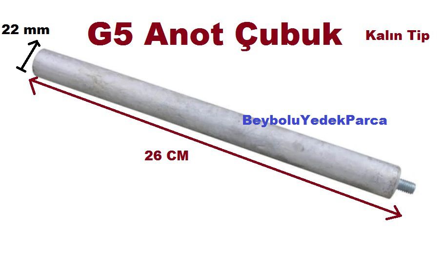 Demirdöküm G5 Anot ÇUBUK KALIN TİP ANOT ÇUBUĞU