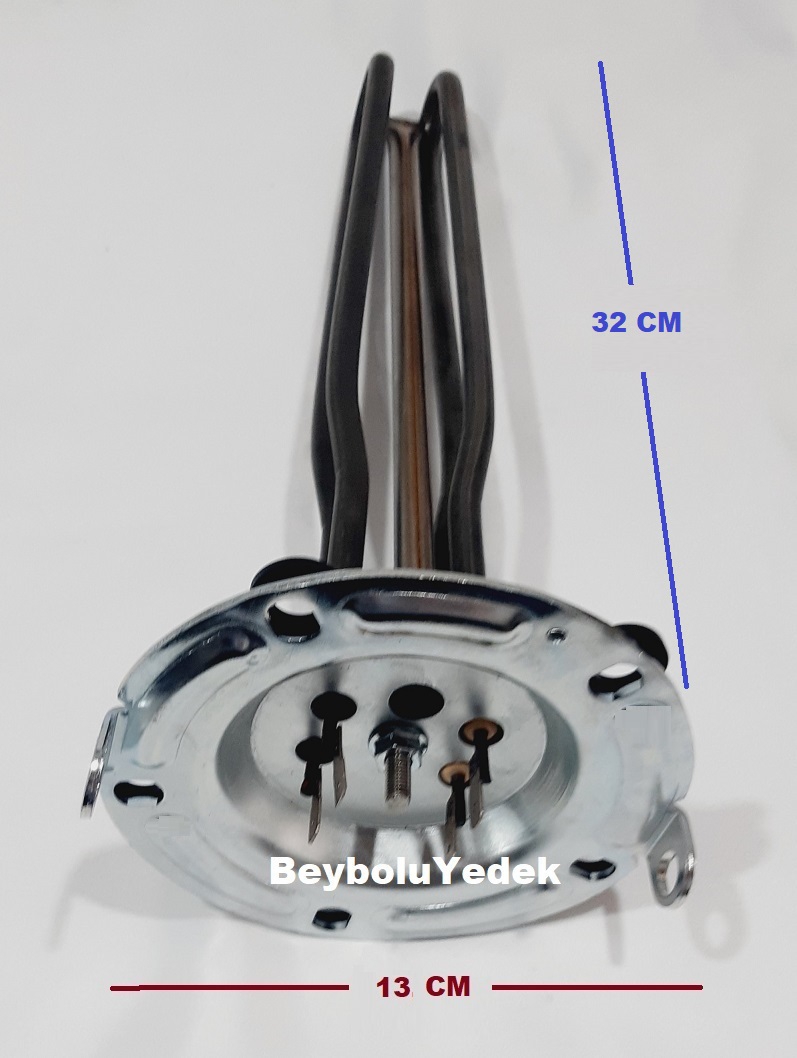 Anotsuz Arçelik T 7365 E BS Rezistans 5 Vidalı 4 Kablo Soketli Termosifon Rezistansı