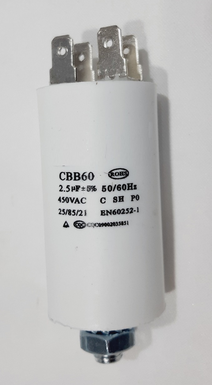 2,5 MF Kondansatör 2,5 uf 450 Volt AC  Motor Kapasitör
