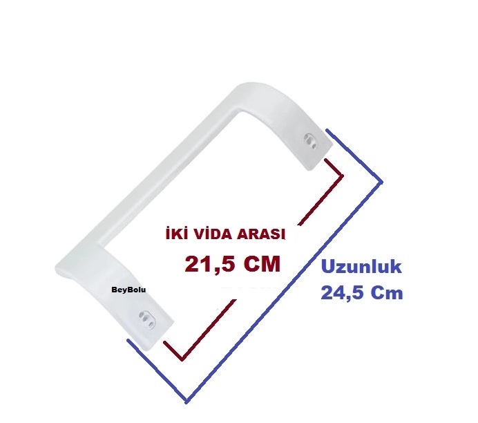 Arçelik Uyumlu 3021 NY Buzdolabı Kapı Kolu Beyaz Renk Buzdolabı Kol 1 ADET