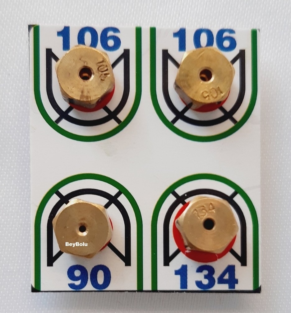Siemens Ocak Doğalgaz Dönüşüm Enjektör Memeleri Takım , 7 MM