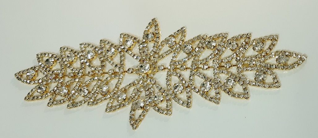 21 cm Gold Taşlı Saç Aksesuar Eşarp Başörtüsü Gelin Aksesuarı Nişan Kına Düğün Davet