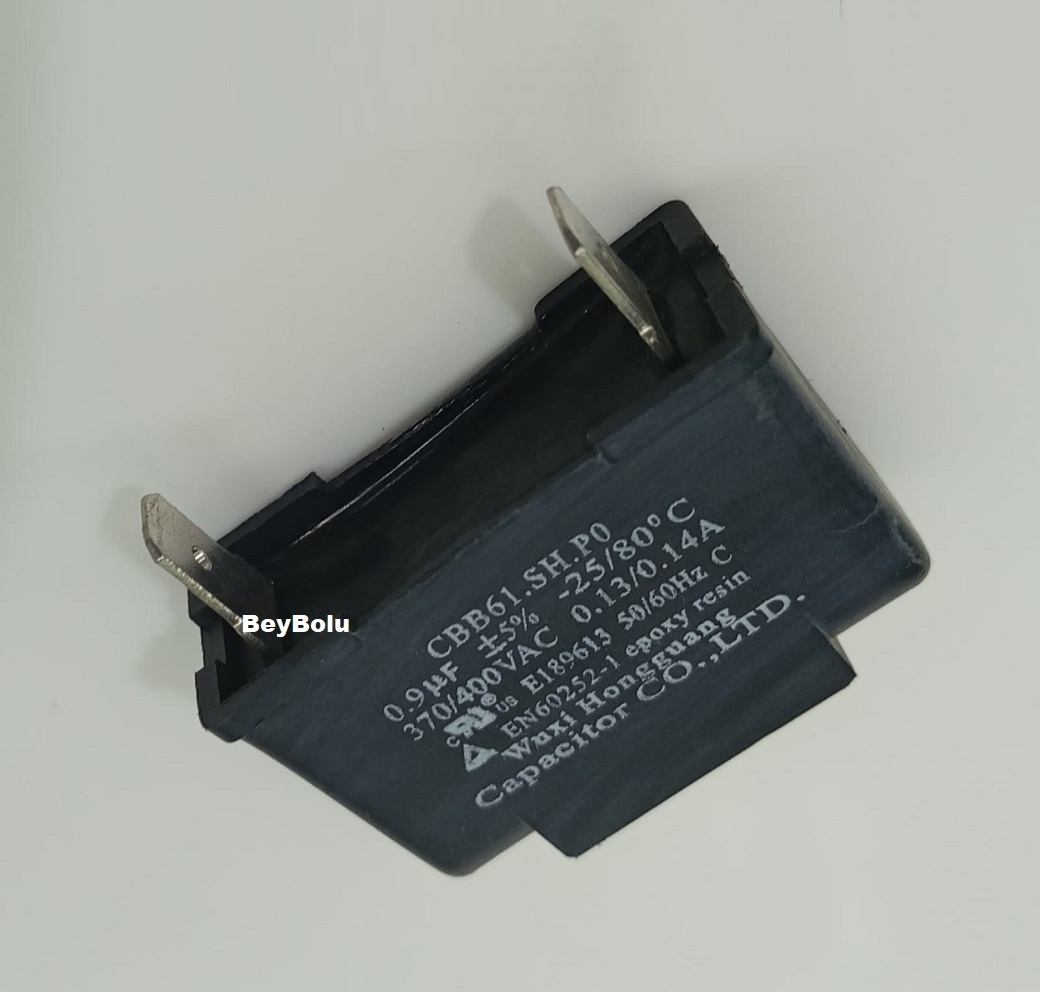 0,9 mF 400 VAC Klima Fan Kondansatörü , 0.9 MF kare kapasitör