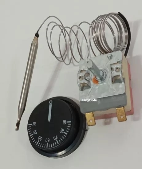 Baymak Uyumlu Termosifon Termostat , Şofben Termostatı 0 - 90 Otomatik 16 Amper
