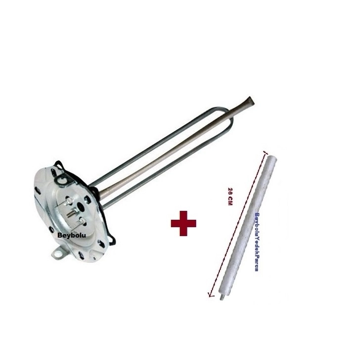 Demirdöküm DT2 65 S  Uyumlu Titanyum Rezistansı ve Anot Çubuk 2000 Watt Rezistans