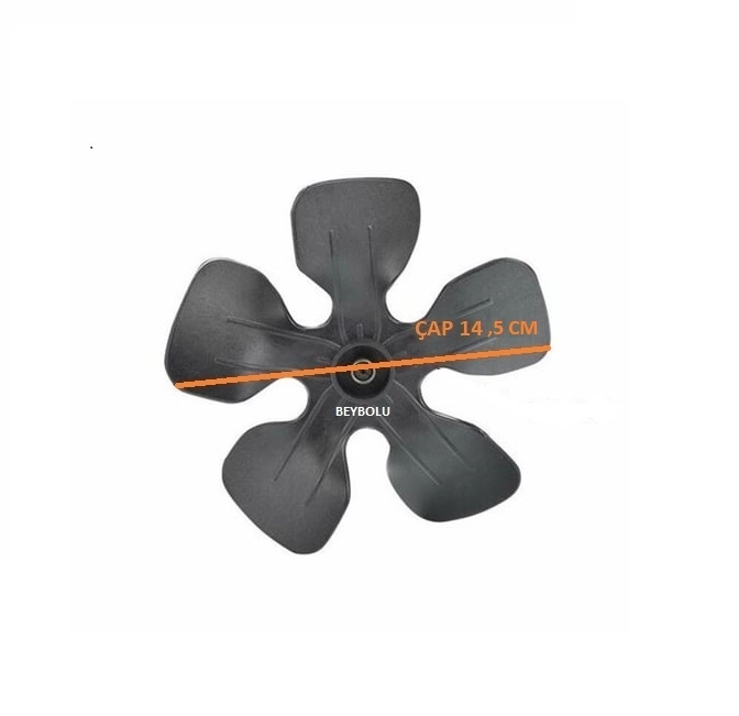 Ariston Uyumlu Buzdolabı Dış Fan Pervane 14,5 CM , Buzdolabı Dış Fan Pervanesi