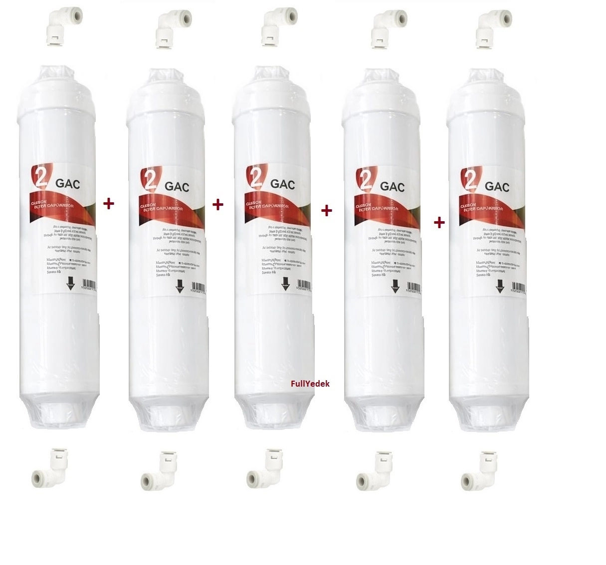 5 Adet Gac Karbon Filitre , Osmosis Quick inline , 2. Aşama Su Arıtıcı Filitresi Toptan