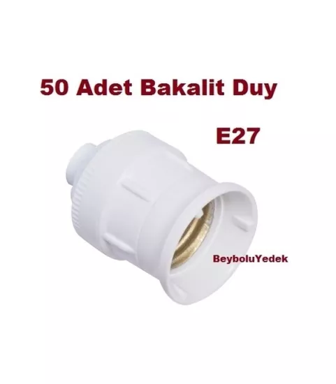 Asma Duy Bakalit Gövde Kablolusuz E27 Standat Duy 1 Kutu 50 Adet
