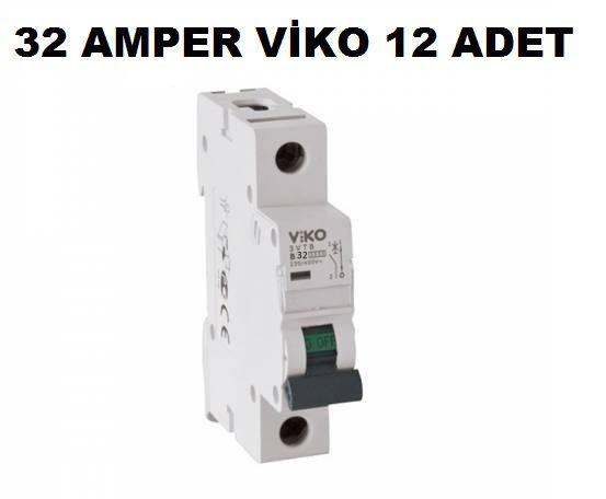 Viko B32 Amper Sigorta W Otomat Şartel 32A 32 A B 32 A - 12 ADET
