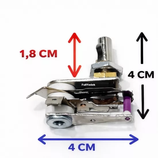 ChefMaxx Çay Makinesi Termostat , Somunlu Çaycı Semaver Termostatı 10 Amper Mil uzunluğu 1,8 cm