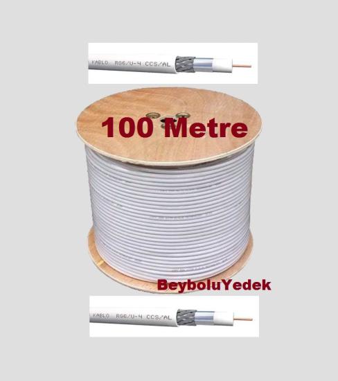 100 Metre Anten Kablosu , Uydu Kablosu RG6 U4 Tv Anten Kablo