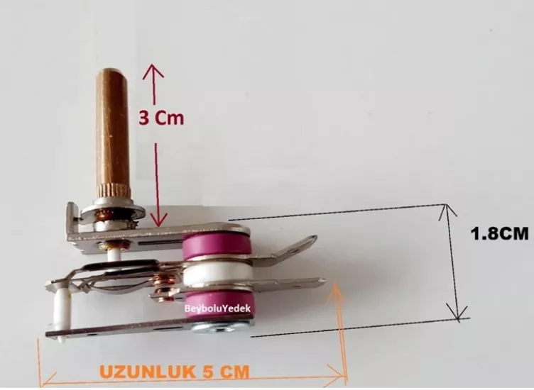3 Cm Mil Tost Makinesi Termostat , Mil Uzunluğu 3 cm , 220 VOLT - 10 Amper Ayar Otomatiği