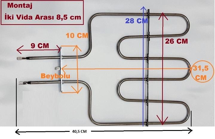 Dominox 1300 Watt Rezistans Dominox  Fırın Alt Rezistansı