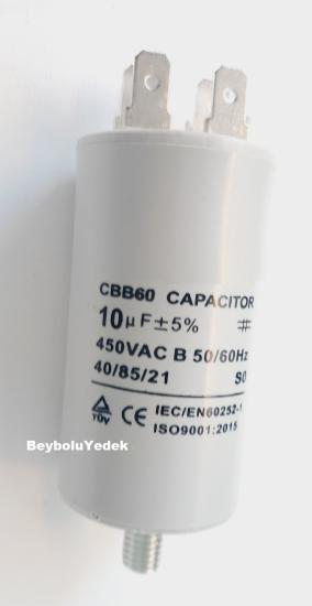 10 MF Kondansatör ,10 mf 450 VAC 50 HZ Motor Kapasitör