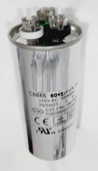 Klima Kondansatörü 60+5 uF , MF  , 370 V AC  Kapasitör
