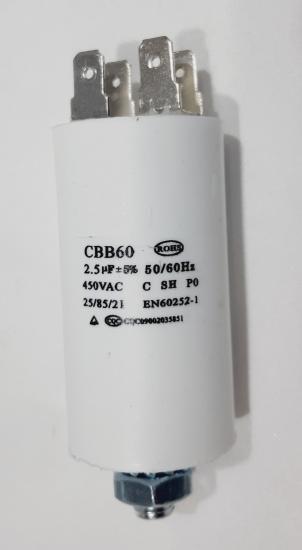 2,5 MF Kondansatör 2,5 uf 450 Volt AC  Motor Kapasitör