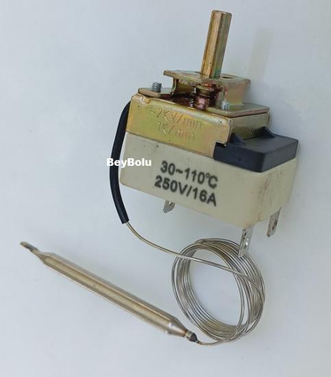 30 - 110 Semaver Termostat , 110 Derece Elektrikli Çay Makinesi Termostatı Otomatik