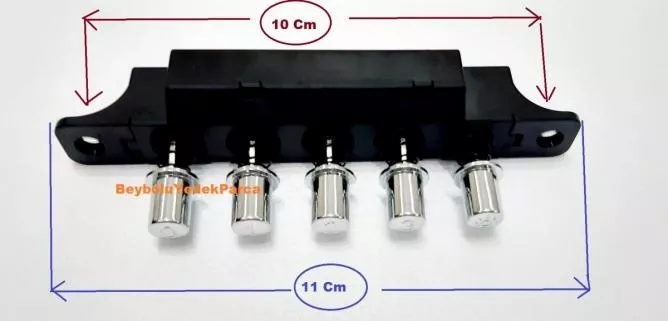 Ferre  Aspiratör Tuş Takımı Davlumbaz 5 Li Şartel Düğmeleri