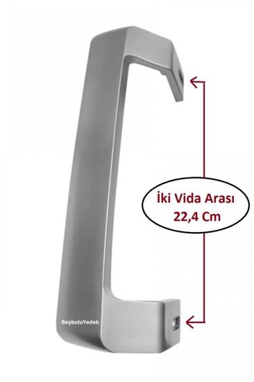 Beko 7350 SM Buzdolabı Kapı Kolu Gri Renk Buzdolabı Kol