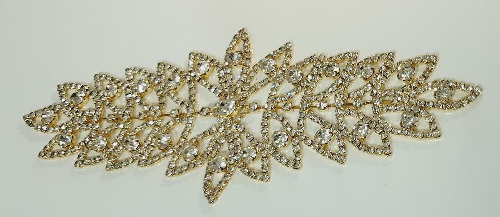 21 cm Gold Taşlı Saç Aksesuar Eşarp Başörtüsü Gelin Aksesuarı Nişan Kına Düğün Davet