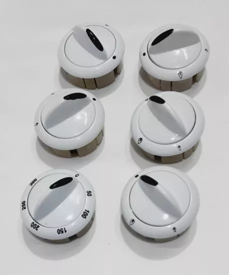 Beko Uyumlu 6 lı Fırın Ocak Düğmesi , Gaz Mili Delik Yuvası 5,5 MM Düğme