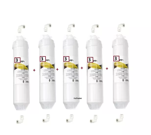 1 Micron Quick inline Filtre 5 ADET , Osmosis No 3 Aşama Kapalı Kasa Su Arıtma  Toptan