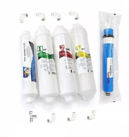 Osmosis Su Arıtma 5 li Filitre Seti , Membran Dahil , 5. Aşamalı Arıtıcı Quick inline Filitre