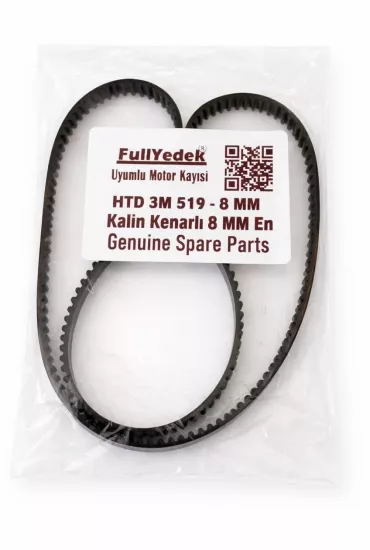 HTD3M519-8MM Motor Kayışı , Ekmek Yapma Makinesi 3M 519 Kenar 8 MM Kayış