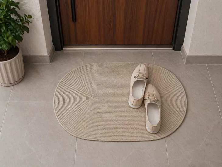 70 X 45 Cm Kapı Önü Paspas , Jüt ip kapıönü Paspası Hediyelik Kilim