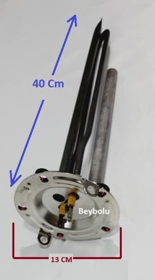 DT4 1980 Watt Anotlu Rezistans 5 Delikli Demirdöküm Termosifon Rezistansı