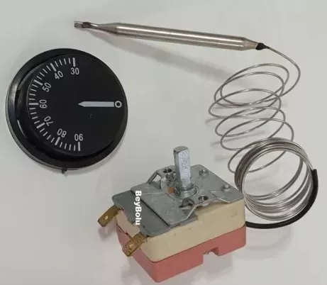 Baymak Uyumlu Termosifon Termostat , Şofben Termostatı 0 - 90 Otomatik 16 Amper